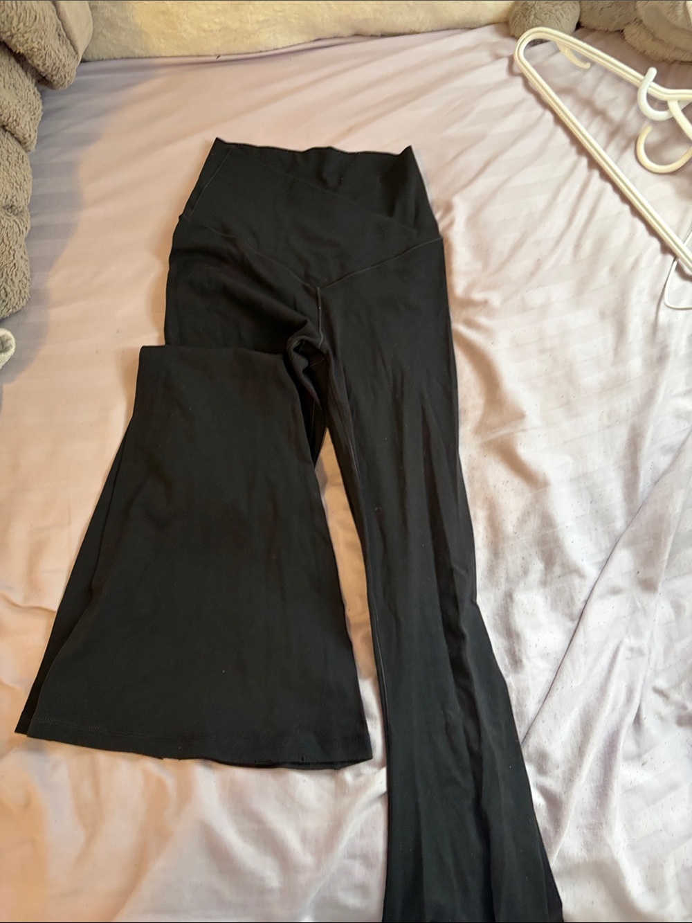 aerie Black High-Waist Wide Leg Pants
